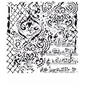 Cadence GCS-014 45x45 Grunge Duvar Stencil