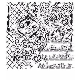 Cadence GCS-014 45x45 Grunge Duvar Stencil