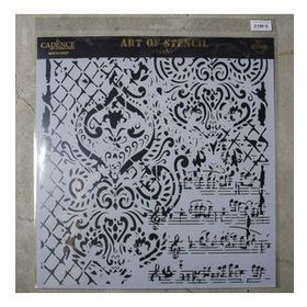 Cadence GCS-014 45x45 Grunge Duvar Stencil