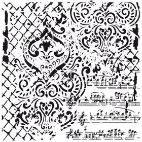 Cadence GCS-014 Grunge 45x45 cm Stencil Şablon