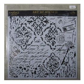 Cadence GCS-015 45x45 Grunge Duvar Stencil