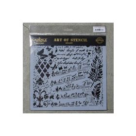 Cadence GCSM-013 25x25 Midi Grunge Stencil
