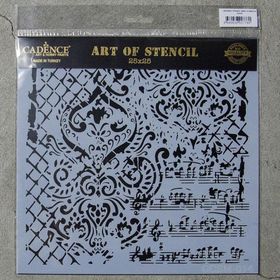 Cadence GCSM-014 Midi Grunge 25x25 cm Stencil