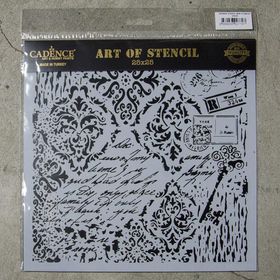 Cadence GCSM-015 Midi Grunge 25x25 cm Stencil