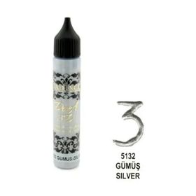 Cadence Gümüş 3D Boyutlu 25ml Boncuk Boya
