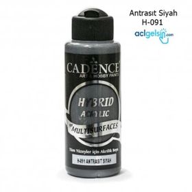 Cadence H-091 Hybrıd Antrasit-Siyah 120 ml Akrilik Boya