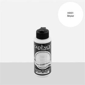 Cadence H001 120 ml Beyaz Multisurface Akrilik Boya
