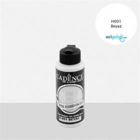Cadence H001 120 ml Beyaz Multisurface Akrilik Boya