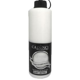 Cadence H001 Beyaz 500 ml Yarı Mat Akrilik Boya