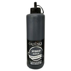 Cadence H060 Siyah 500 ml Yarı Mat Akrilik Boya