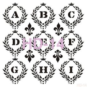 Cadence HD014 Home Dekor 45x45 cm Stencil