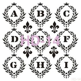 Cadence HD014 Home Dekor 45x45 cm Stencil