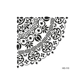 Cadence HD110 Yarım Damask Home Dekor Stencil