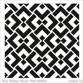 Cadence HHMMS-15 25x25 cm Home Heritage Modern Midi Stencil