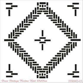 Cadence HHMMS-42 25x25 cm Home Heritage Modern Midi Stencil