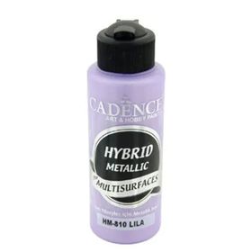 Cadence HM-810 Lila 120 ml Hybrid Multisurface Metalik Akrilik Boya