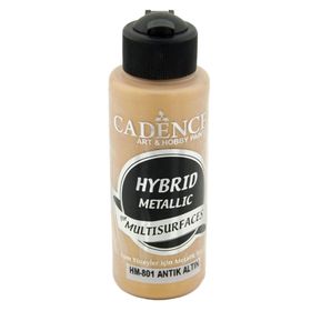 Cadence HM801 Hybrid Multisurfaces Antik Altın 120 ML Akrilik Boya