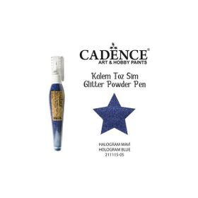 Cadence Hologram Mavi Toz Sim Boya Kalem