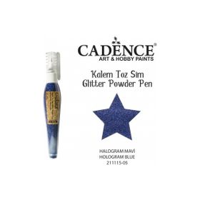 Cadence Hologram Mavi Toz Sim Boya Kalem