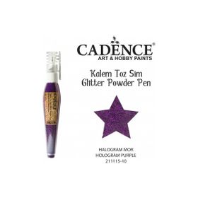 Cadence Hologram Mor Toz Sim Boya Kalem