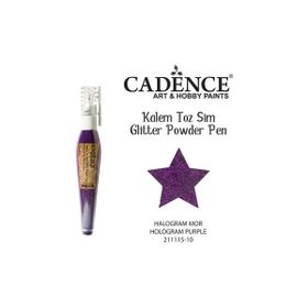 Cadence Hologram Mor Toz Sim Boya Kalem