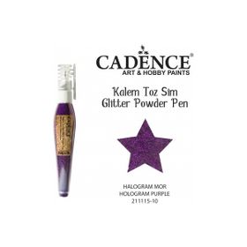 Cadence Hologram Mor Toz Sim Boya Kalem