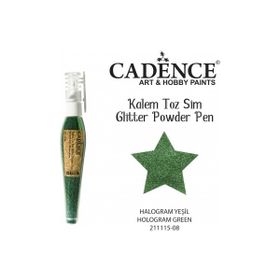 Cadence Hologram Yeşil Toz Sim Boya Kalem