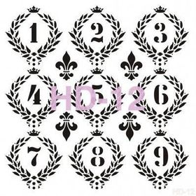 Cadence Home Decor HD-12 Stencil 45x45 cm Boyama Şablonu