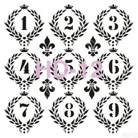 Cadence Home Decor HD-12 Stencil 45x45 cm Boyama Şablonu