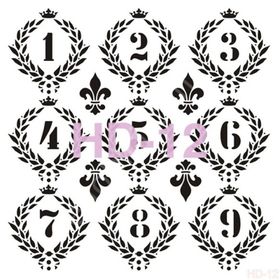 Cadence Home Decor HD-12 Stencil 45x45 cm Boyama Şablonu