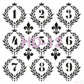 Cadence Home Decor HD-12 Stencil 45x45 cm Boyama Şablonu