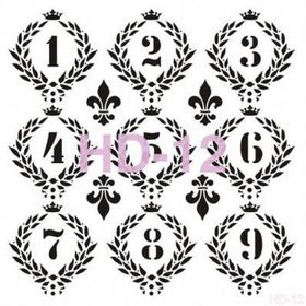Cadence Home Decor HD-12 Stencil 45x45 cm Boyama Şablonu