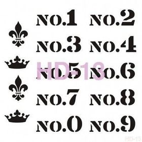 Cadence Home Decor HD-13 Stencil 45x45 cm Boyama Şablonu