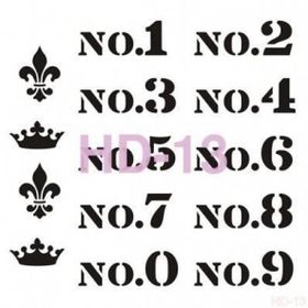 Cadence Home Decor HD-13 Stencil 45x45 cm Boyama Şablonu