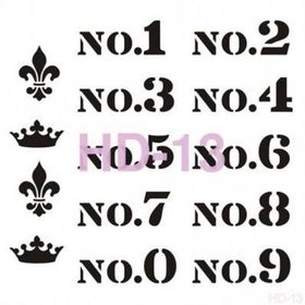Cadence Home Decor HD-13 Stencil 45x45 cm Boyama Şablonu