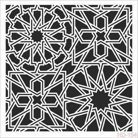Cadence Home Decor HD-154 Stencil 45x45 cm Boyama Şablonu