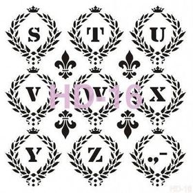 Cadence Home Decor HD-16 Stencil 45x45 cm Boyama Şablonu