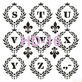 Cadence Home Decor HD-16 Stencil 45x45 cm Boyama Şablonu