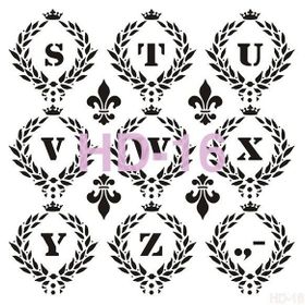 Cadence Home Decor HD-16 Stencil 45x45 cm Boyama Şablonu