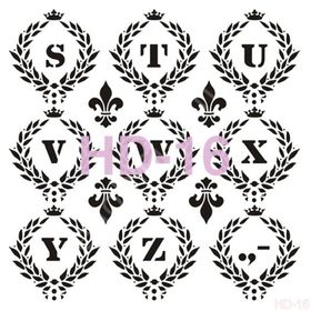 Cadence Home Decor HD-16 Stencil 45x45 cm Boyama Şablonu