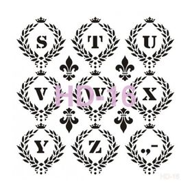 Cadence Home Decor HD-16 Stencil 45x45 cm Boyama Şablonu