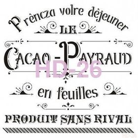 Cadence Home Decor HD-26 Stencil 45x45 cm Boyama Şablonu