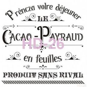 Cadence Home Decor HD-26 Stencil 45x45 cm Boyama Şablonu