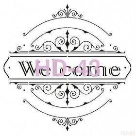 Cadence Home Decor HD-43 Stencil 45x45 cm Boyama Şablonu