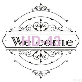 Cadence Home Decor HD-43 Stencil 45x45 cm Boyama Şablonu