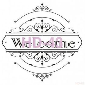 Cadence Home Decor HD-43 Stencil 45x45 cm Boyama Şablonu