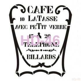 Cadence Home Decor HD-46 Stencil 45x45 cm Boyama Şablonu
