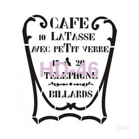 Cadence Home Decor HD-46 Stencil 45x45 cm Boyama Şablonu