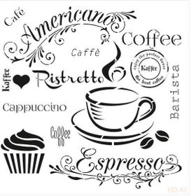 Cadence Home Decor HD-47 Stencil 45x45 cm Boyama Şablonu