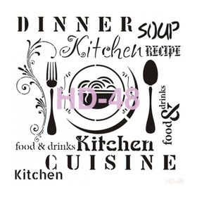 Cadence Home Decor HD-48 Stencil 45x45 cm Boyama Şablonu